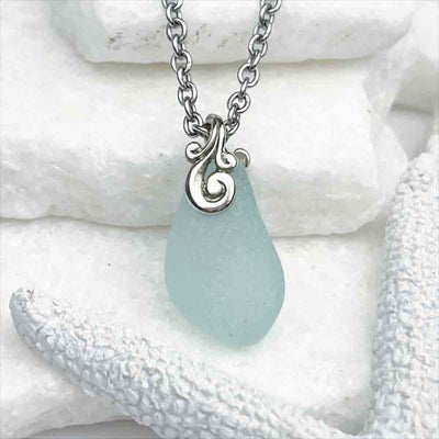 Real Sea Glass Ocean Waves Jewelry Collection