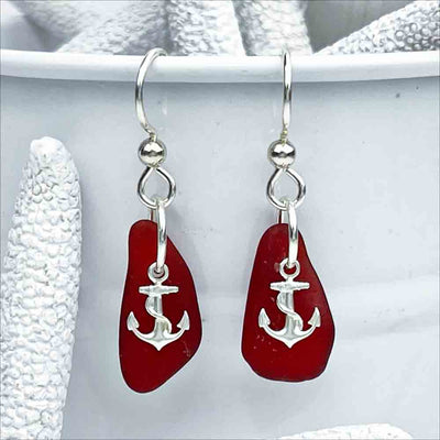 Real Sea Glass Earrings