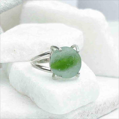 Real Sea Glass Marble Jewelry Collection