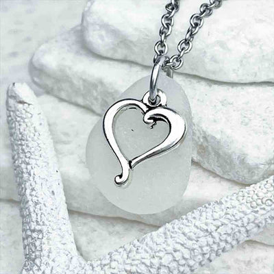 You Will Love This Perfect Clear Sea Glass Pendant|Guaranteed Genuine Beach Gathered Sea Glass in Necklaces, Pendants, Rings, Bracelets and Anklets | 30+ Years Experience | Comes Complete with Sea Glass Guide
