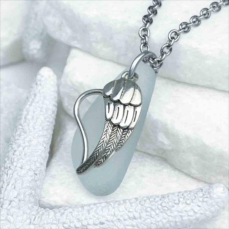 Angelic Heart Ice Aqua Sea Glass | Real Sea Glass