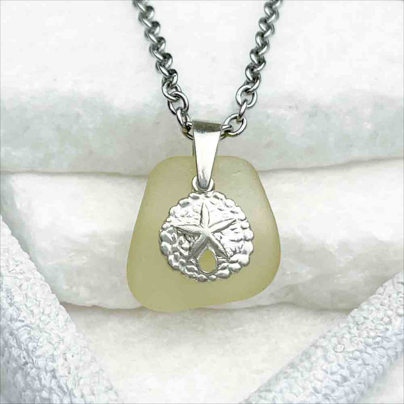 Sand Dollar Sterling Silver Pendant Necklace | 13.5mm | REEDS Jewelers