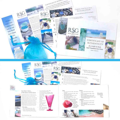 Seafoam & Soft Blue Sea Glass and Lampowork Glass Bracelet | #2034